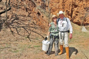 Delia Kane with Indiana Jones
