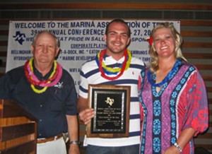 Marina Assn of Texas Presentation of 2011 Clean Texas Marina of the year Award to Walden Marina